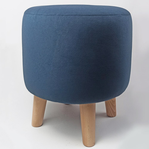 Пуфик мягкий синий